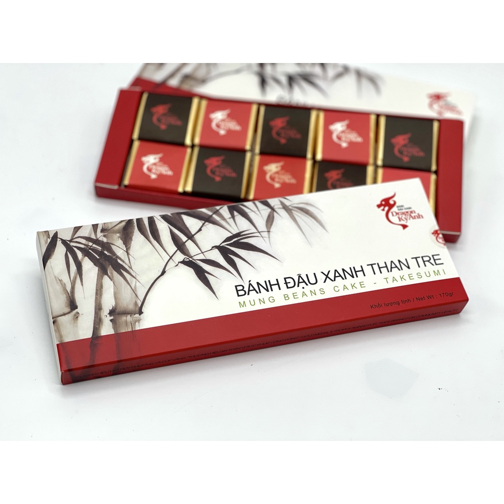 Bánh đậu xanh tinh than tre