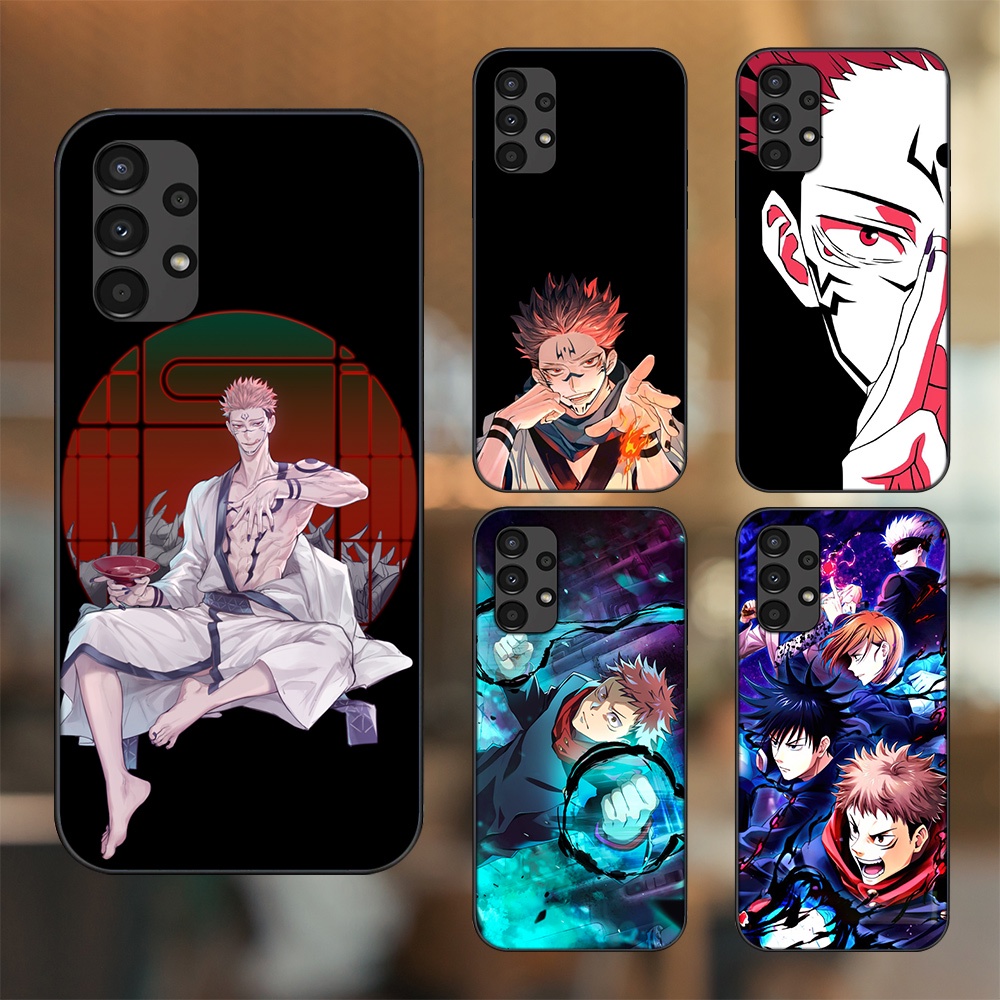 Ốp lưng Samsung A53, A72, A73 viền đen in hình Yuji Jujutsu Kaisen