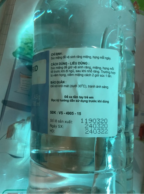 NƯỚC MUỐI SINH LÝ NATRI CLORID (500ML) | BigBuy360 - bigbuy360.vn