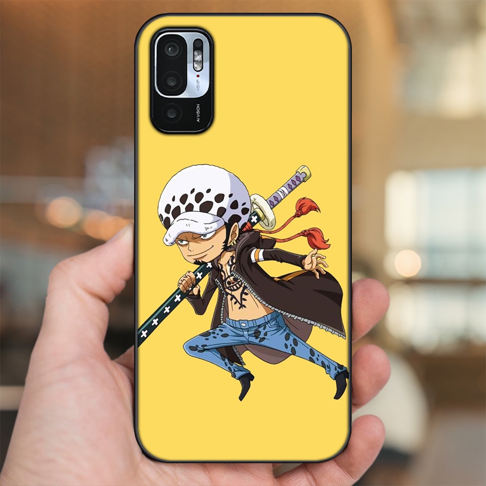 Ốp lưng Xiaomi Redmi Note 10 5G viền đen in hình Law One Piece