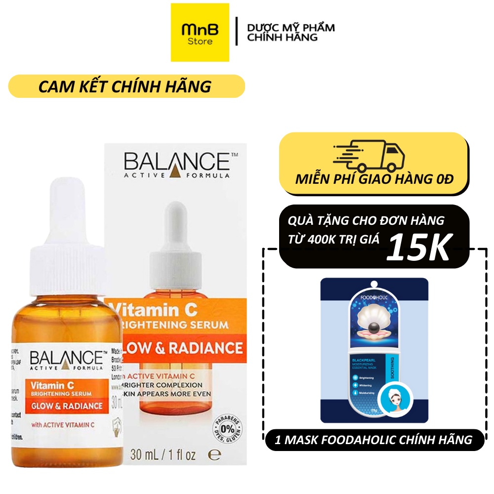 Serum trắng da mờ thâm Balance Active Formula Vitamin C Brightening anh quốc 30ml