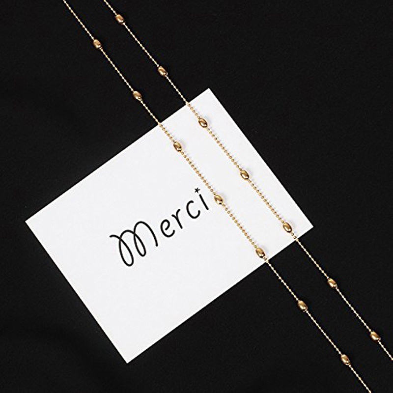 Thắt lưng chuỗi hạt bằng đồng đơn giản cho nữ