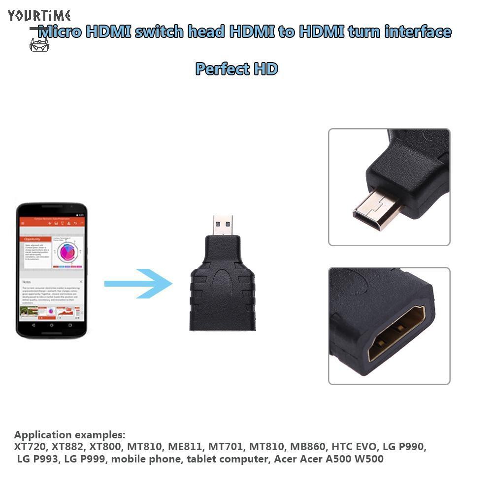 ANDROID Đầu Chuyển Đổi Micro Hdmi Sang Hdmi-Compatible Male