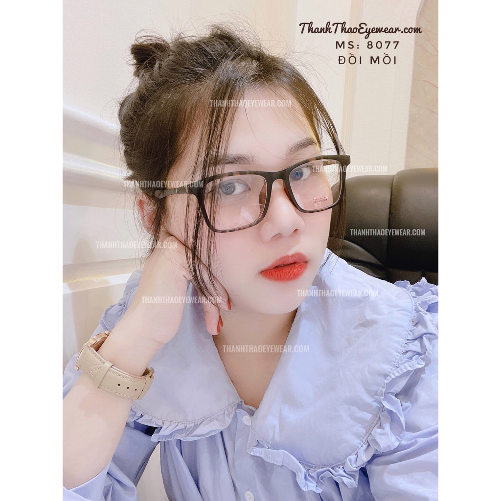 Gọng Kính Cận Vuông Nam Nữ Nhựa Dẻo V8077- THANHTHAO EYEWEAR | BigBuy360 - bigbuy360.vn