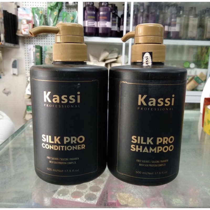 Bộ dầu gội xả phục hồi Kassi 500ml SILK PRO ,siêu thơm mềm mượt chăm sóc tóc chuẩn salon, hàng Chính Hãng Sll  😍
