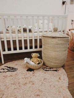Giỏ cói xiên có nắp