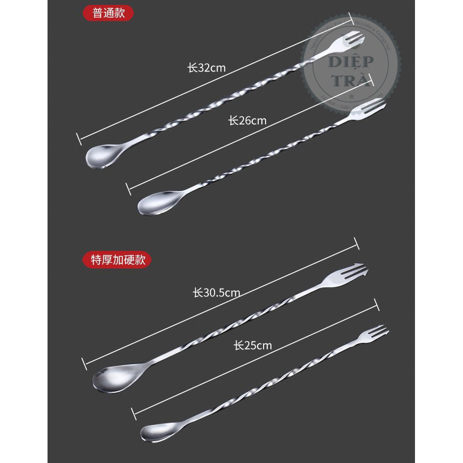 Thìa bar pha chế - muỗng inox bền đẹp
