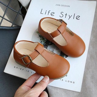 Giày búp bê cho bé chất liệu da vintage siêu mềm cá tính Hàn quốc GBB2