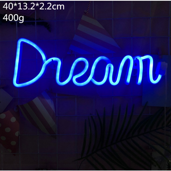 Đèn led chữ dream, decor và trang trí phòng - BINASHOP - LDR001