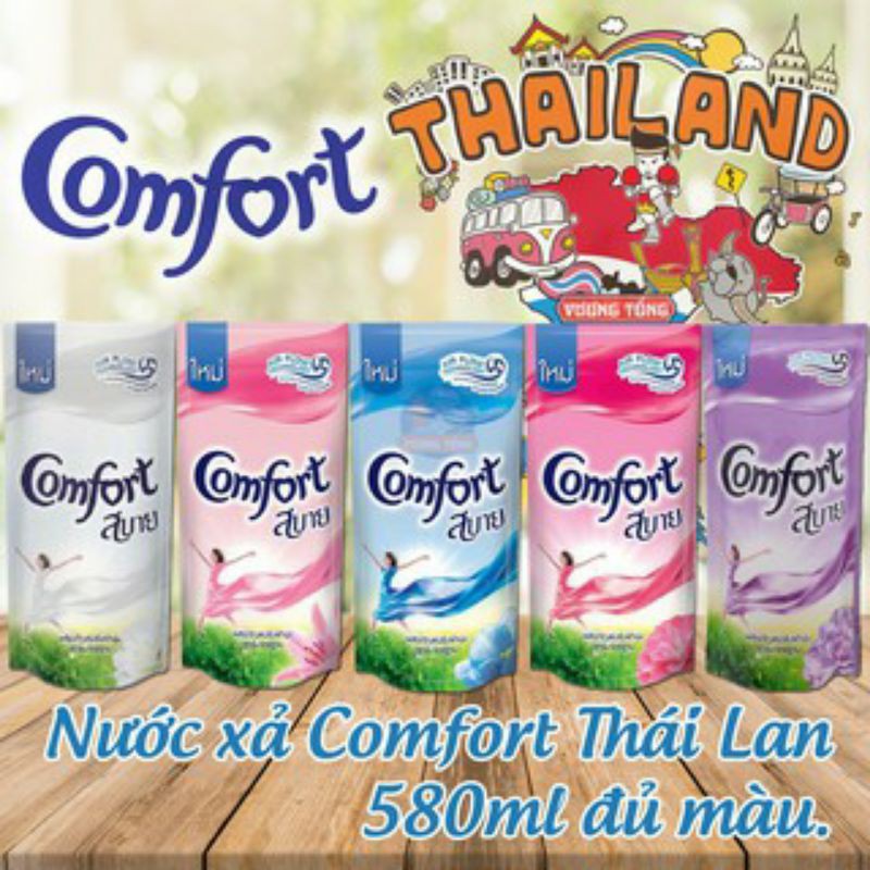 Nước sả vải Comfort Thái Lan 580ml ( Được Lựa Màu )