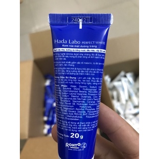 Combo Sữa rữa mặt Hadalabo: hkm 20tuyp