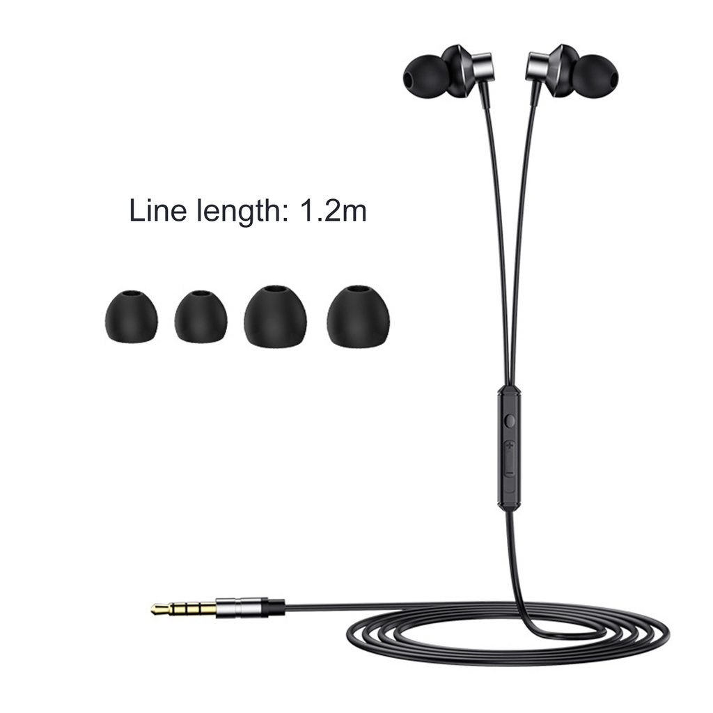 Tai Nghe Nhét Tai Jack 3.5m Bass Trầm Có Micro Thiết Kế Thời Trang | BigBuy360 - bigbuy360.vn