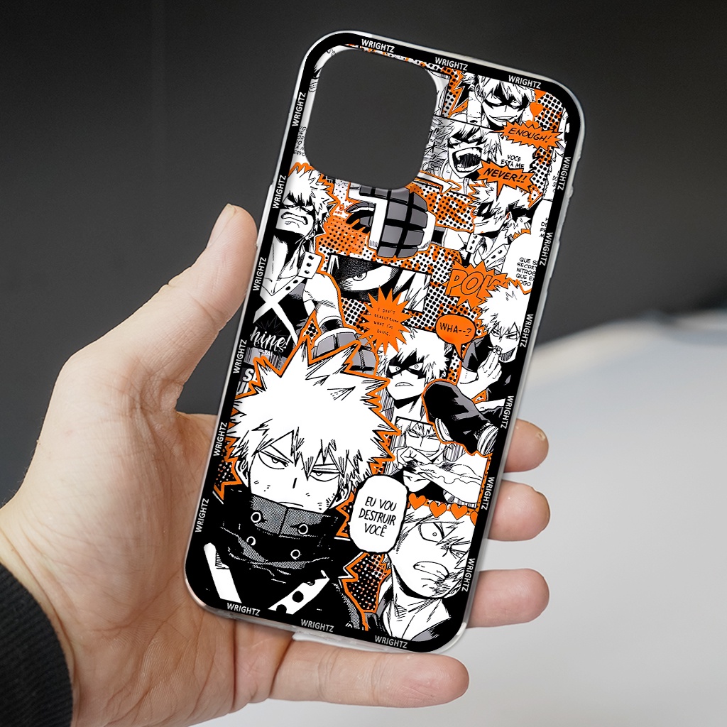 Ốp lưng iphone anime My Hero Academia Bakugo Kirishima phụ kiện điện thoại thời trang