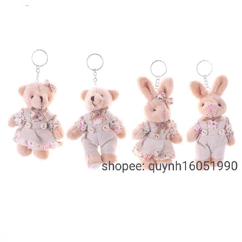 Gấu bông móc khoá vintage