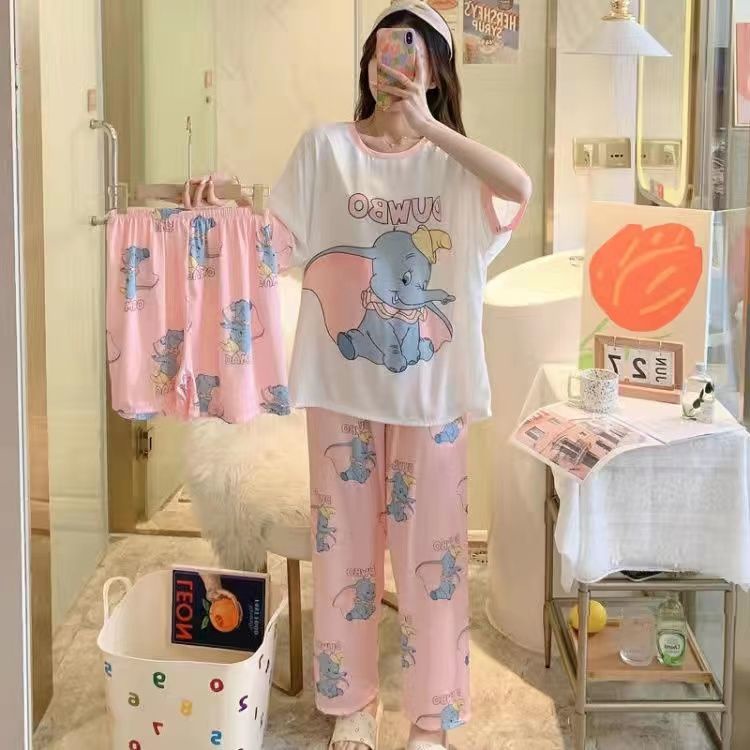 Bộ Đồ Ngủ Ba Mảnh Thời Trang Hàn Quốc 2022