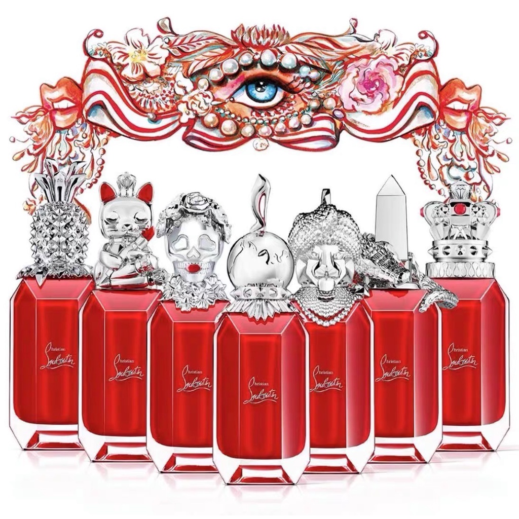 Nước hoa nữ trung tính Christian Louboutin chai đỏ nắp hình mèo trái dứa cao cấp