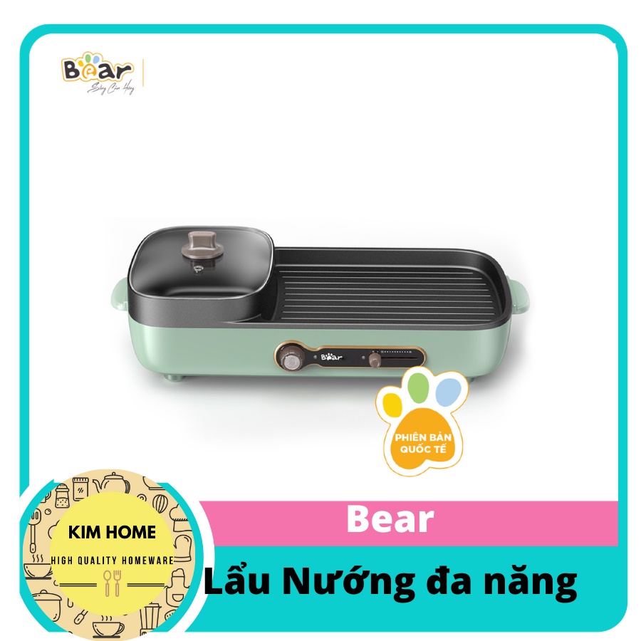 [Hàng chĩnh hãng Bear] - Nồi lẩu nướng 2 ngăn Bear DKL-C15G1