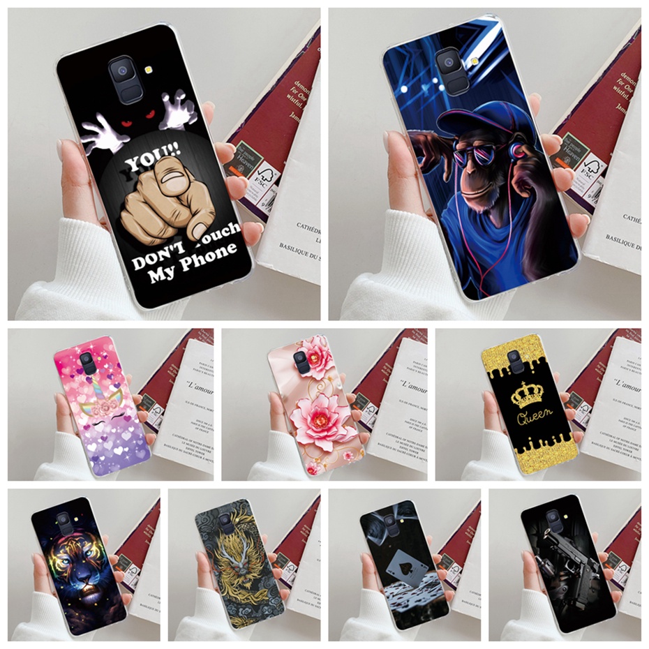 Ốp Điện Thoại Silicone Mềm Trong Suốt Cho Samsung Galaxy A6 A6+ A6Plus 2018 A605F A605G A600G A 6 A6 Plus