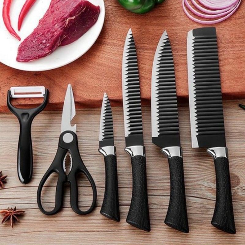Bộ dao nhà bếp cao cấp 6 món kháng khuẩn EVERRICH