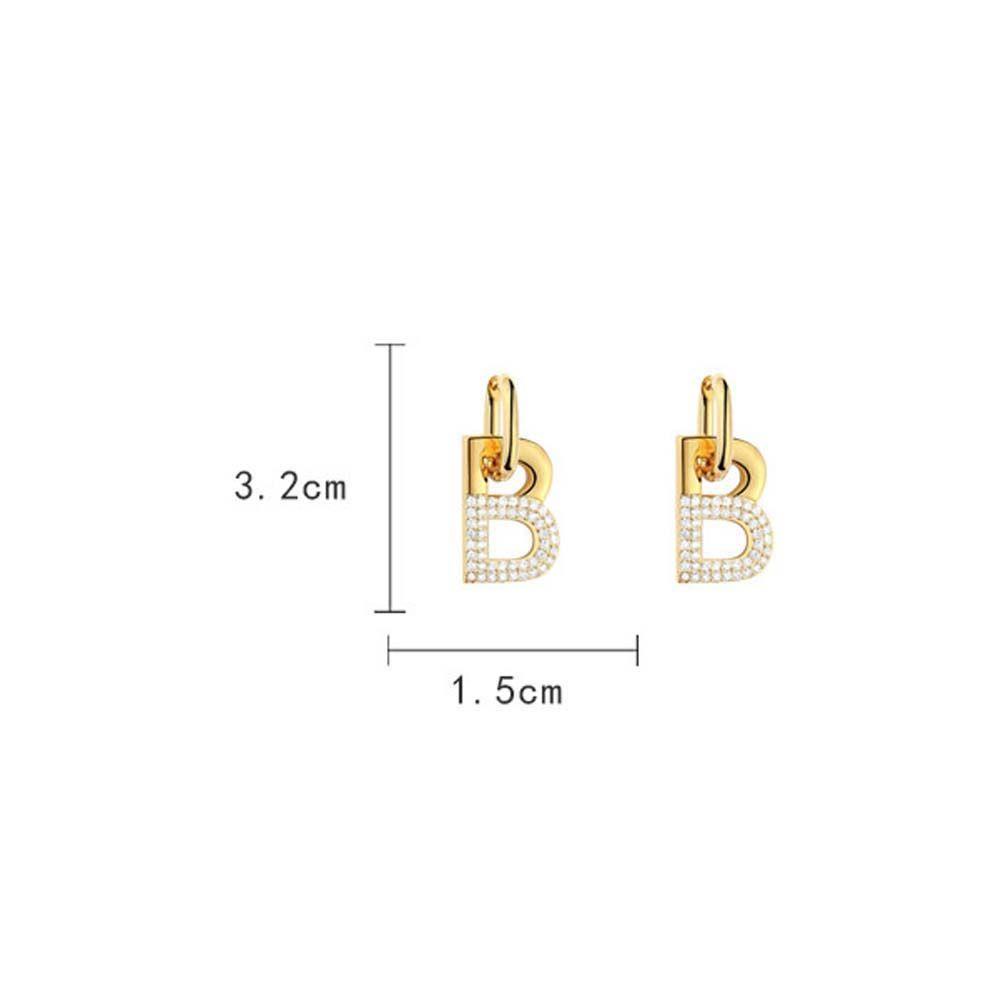 FORBETTER Khuyên Tai Nữ Trang Dáng Tròn Tạo Hình Độc Đáo