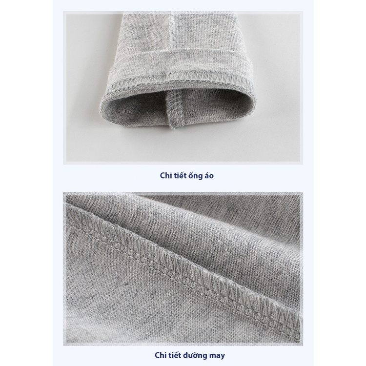 Áo Thun Dài Tay Cho Bé 27Kids, áo thun trơn nhiều màu chất liệu 100% cotton Cao Cấp cho bé trai &amp; bé gái 3 - 10 tuổi