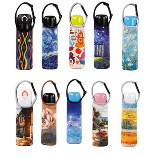 Túi Giữ Nhiệt In Hình Hoạ Tiết Có Quai Xách Tiện Lợi Cho Bình Đựng Nước 500 Ml M1554