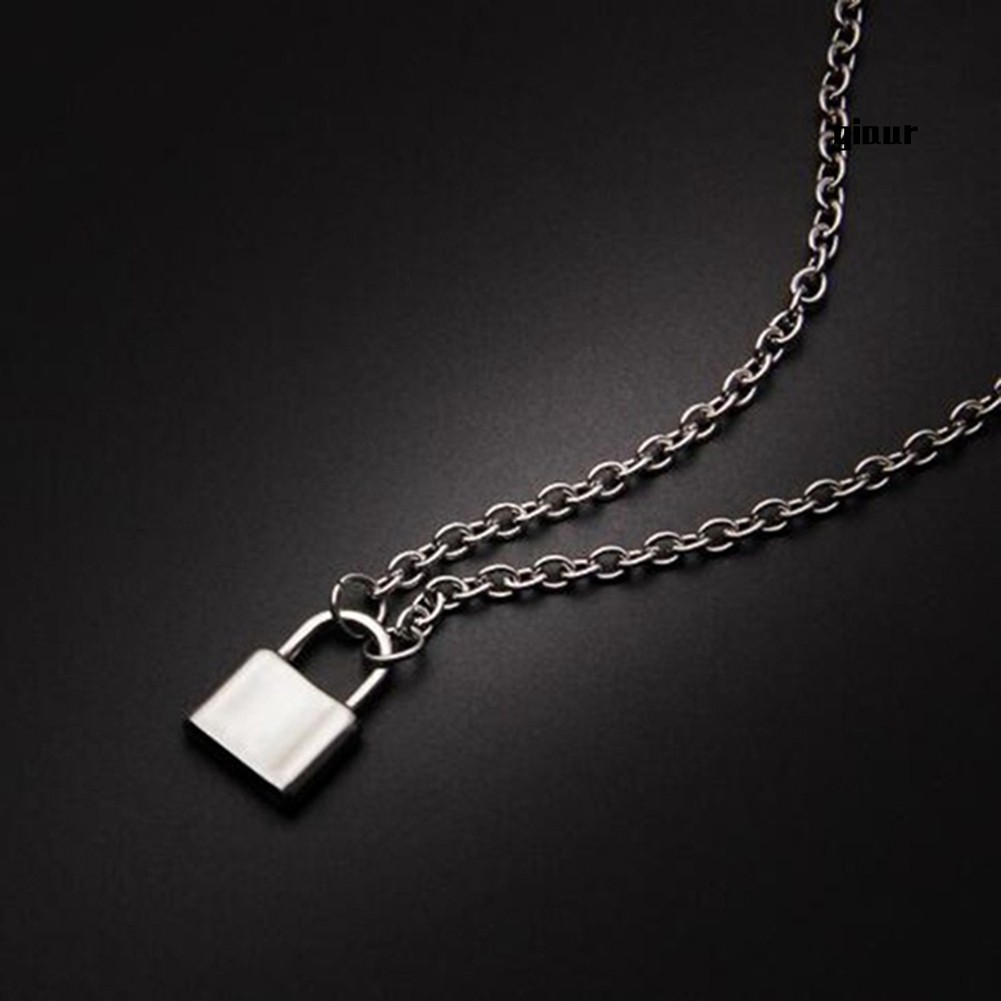 vòng cổ Mặt Ổ Khoá Thép Không Gỉ Giaur Vintage