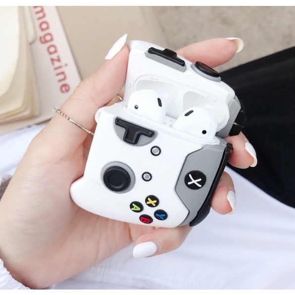 Vỏ Silicon Bảo Vệ Hộp Sạc Tai Nghe Airpods 1/2/Pro Hình Tay Cầm Chơi Game