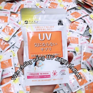Viên uống chống nắng uv fine japan gói 30v