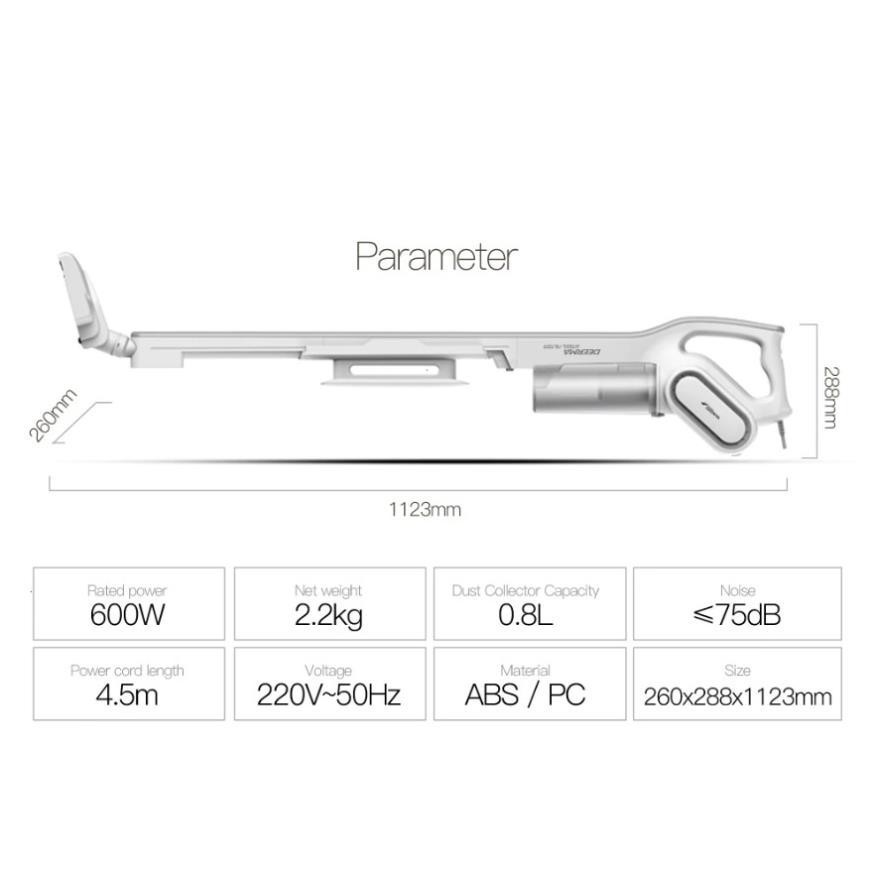 [ BẢO HÀNH 2 NĂM ] Máy hút bụi cầm tay gia đình DEERMA DEM-DX700- Hàng chính hãng 100%