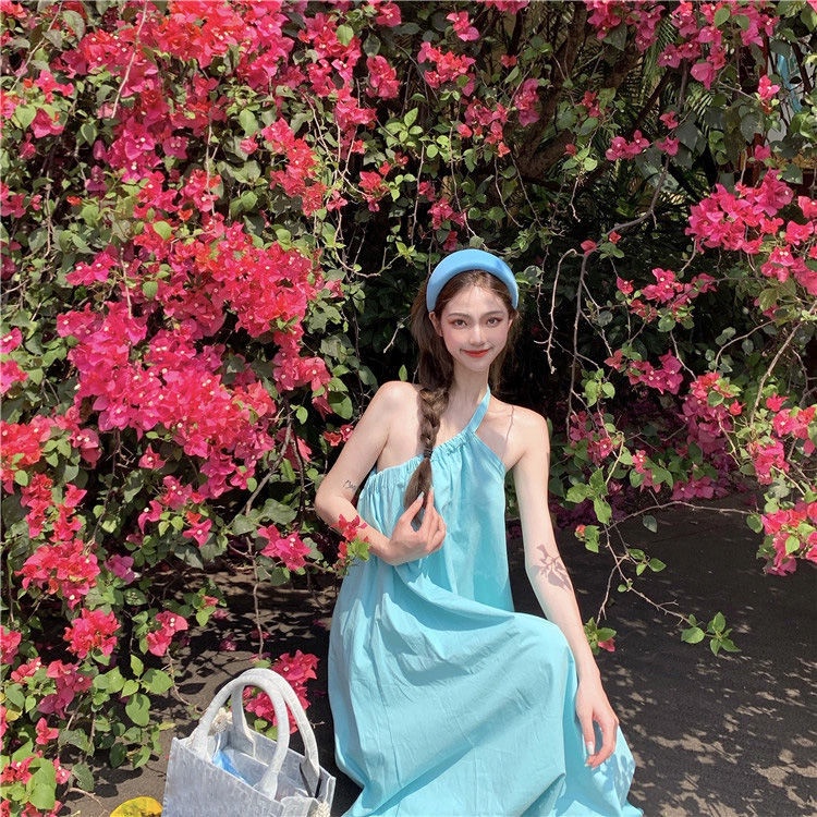 Đầm Hai Dây Dáng Dài Phong Cách Hàn Quốc Thời Trang Mới 2022 Dành Cho Nữ