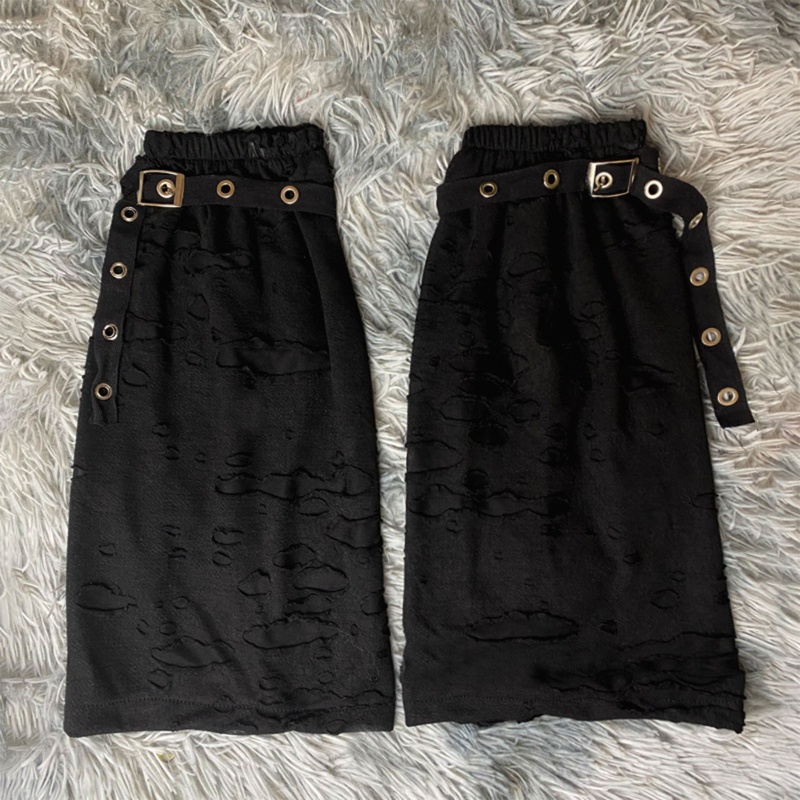 Youyo Vớ Ống Chân Cao Đến Đầu Gối Phong Cách Gothic Punk Mùa Hè Ấm Áp Dành Cho Nữ