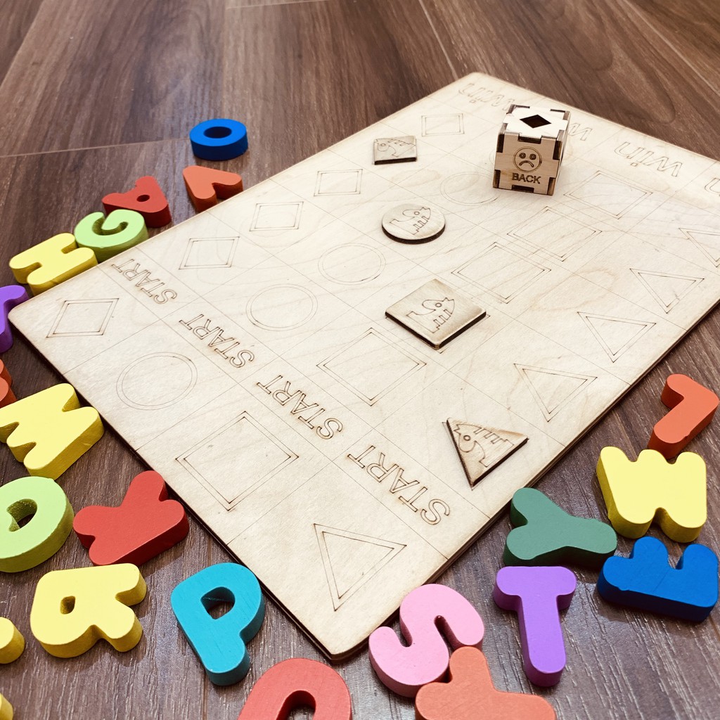 Đồ Chơi Ghép Hình Chữ Cái Tiếng Anh Kết Hợp Trò Chơi Đua Ngựa Board Game Bằng Gỗ Benrikid Đồ Chơi An Toàn Việt Nam