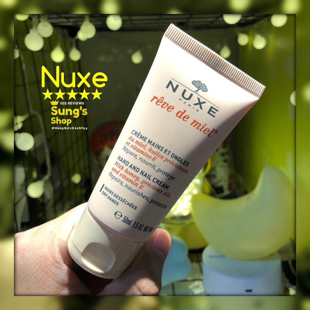 Kem dưỡng da tay Nuxe Pháp 50ml dưỡng da tay mềm mịn chống khô nứt hiệu quả