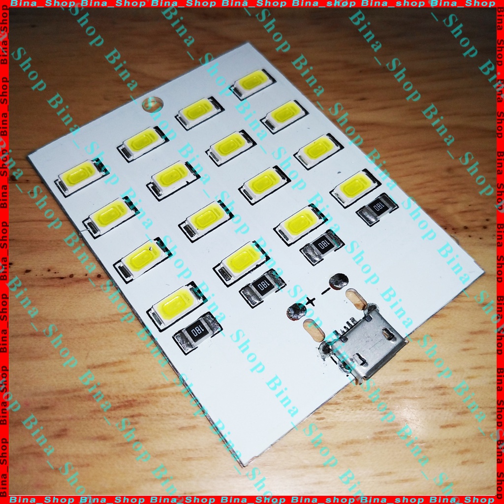 Đèn Led 5V 16 bóng sáng ấm ~6000K~6500K