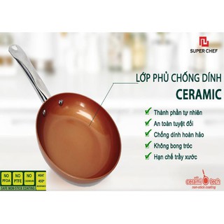 Chảo Tráng Men Chống Dính Super Chef 18Cm