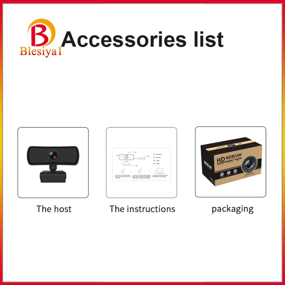 Webcam Kĩ Thuật Số 1440p Hd 4.0m Pixels Usb 2.0 Web Camera W / Mic | BigBuy360 - bigbuy360.vn