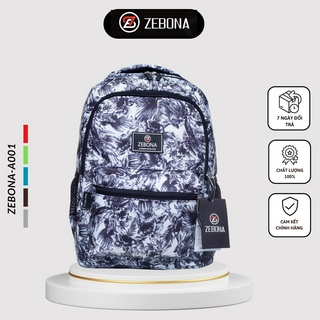 Balo Đi Học ZEBONA Nam Nữ Nhiều Màu Đẹp Túi Đựng Laptop Cặp Nhỏ Gọn Thời Trang A001 - Hàng Chính Hãng