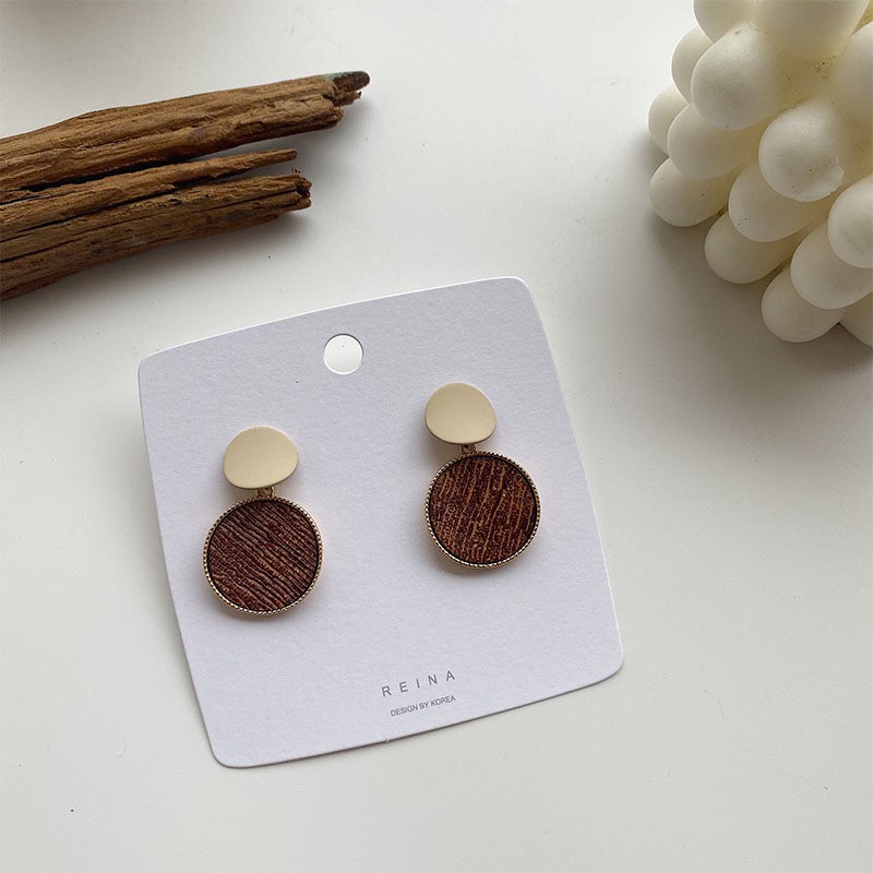 BÔNG TAI TRÒN 2 MÀU KIỂU DÁNG VINTAGE NHẸ NHÀNG DÀNH CHO NỮ - MELY D2-33