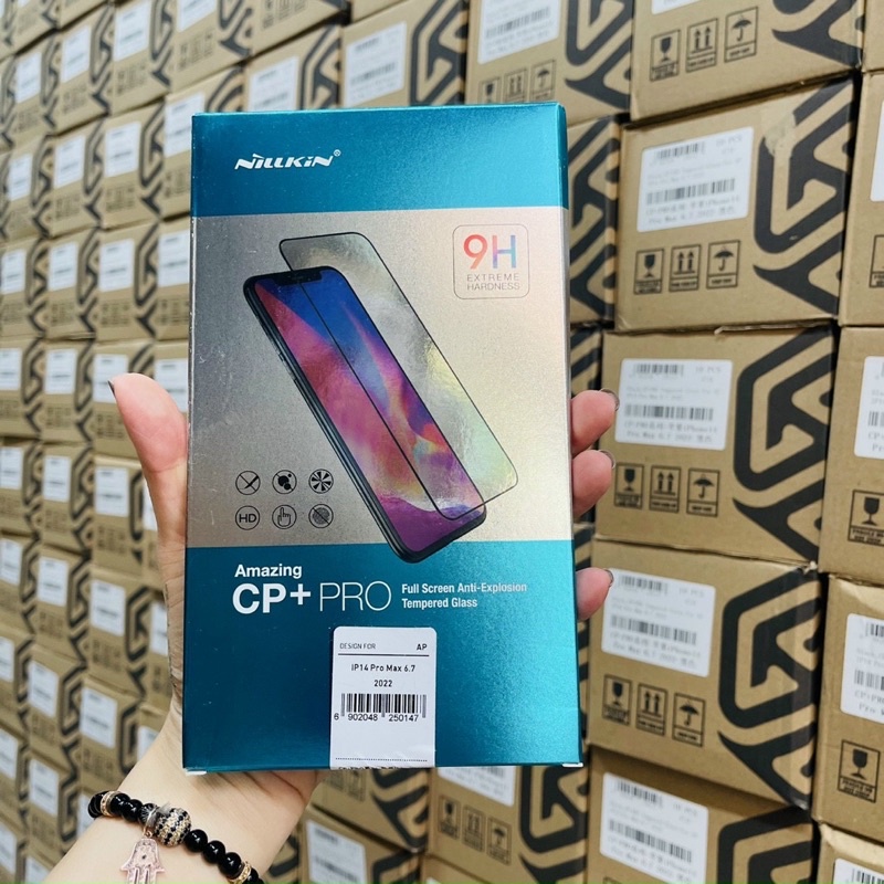 Kính cường lực nillkin CP+ Pro iPhone 14 Pro Max ,13 Mini, 13, 13 Pro, 13 Pro Max, 12, 11, XS  Full màn hình chính hãng