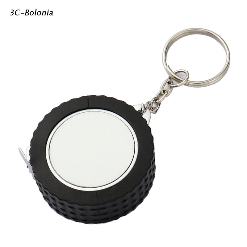 【PC】Móc Chìa Khóa Bằng Hợp Kim Dạng Cuộn Băng Thép Mini Trơn Đơn Cho Ngày Giáng Sinh