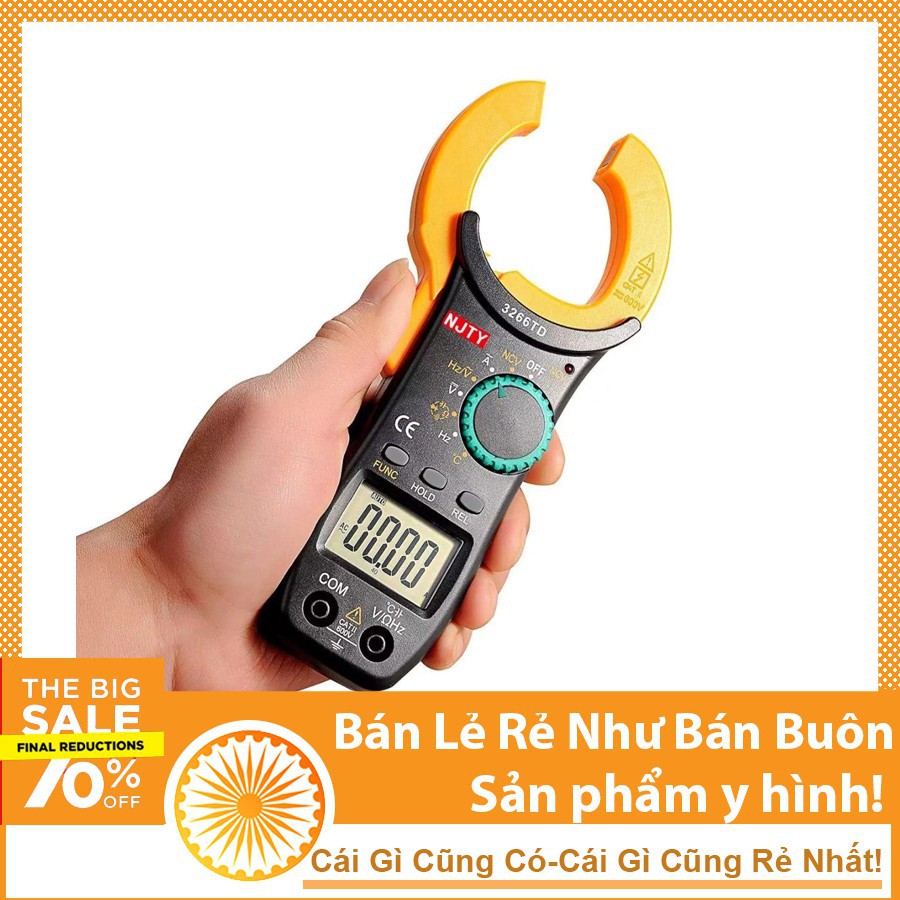 Ampe Kìm NJTY 3266TD .Đo Tụ,Tần Số, Nhiệt Độ