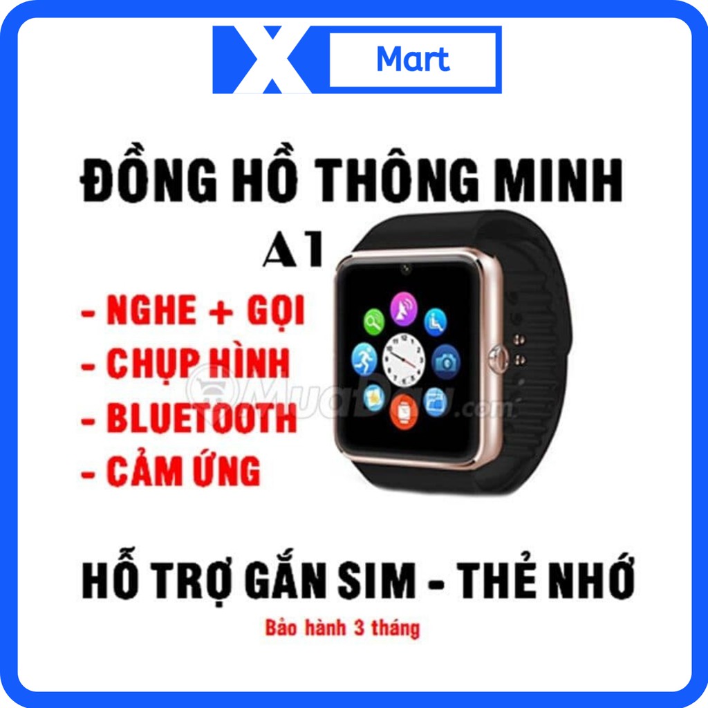 Đồng hồ thông minh Smart Watch A1 gắn được sim đàm thoại - Đồng hồ đeo tay cho bé giá rẻ