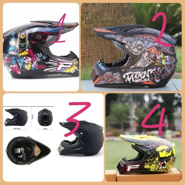 Mũ fullface Cào cào off road - mũ bảo hiểm offroad fullface ( được chọn mẫu)