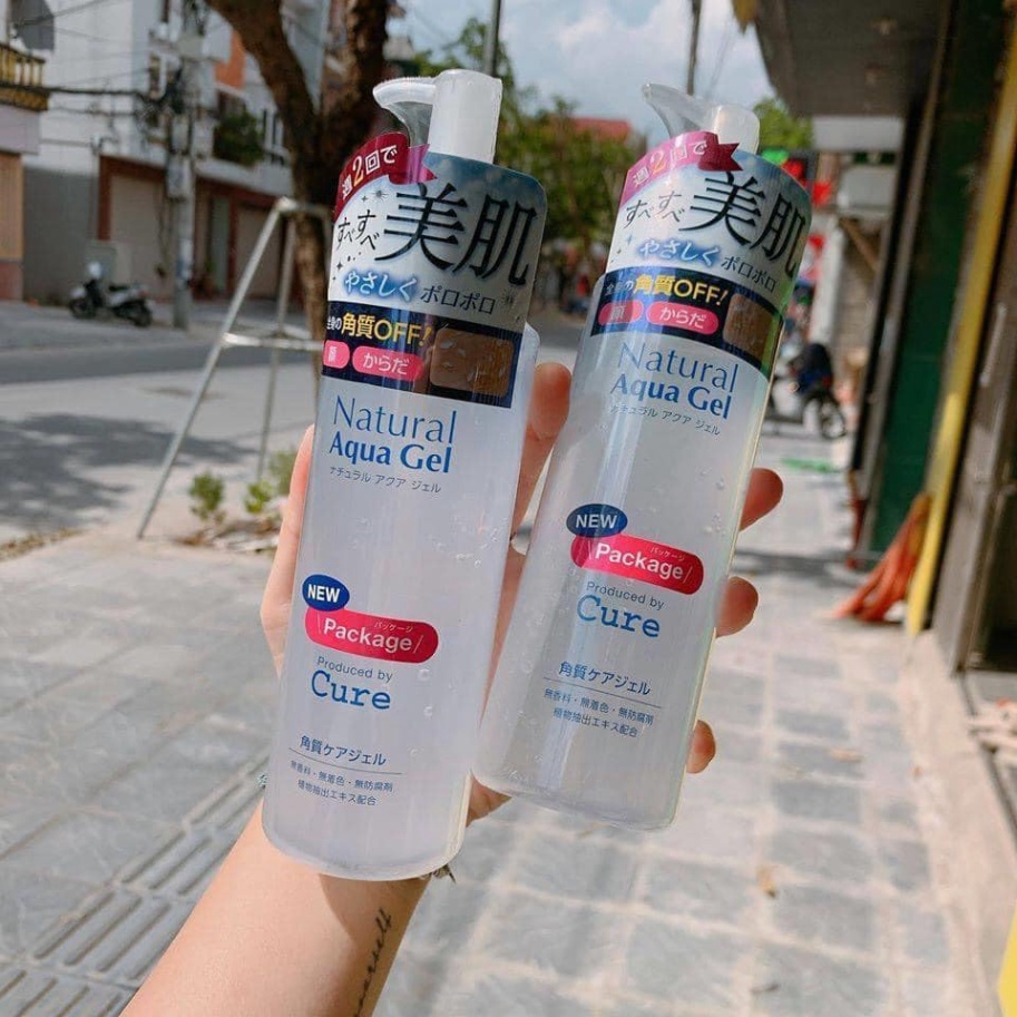 Tẩy da chết Cure Natural Aqua Gel 250ml - Xuất xứ Nhật