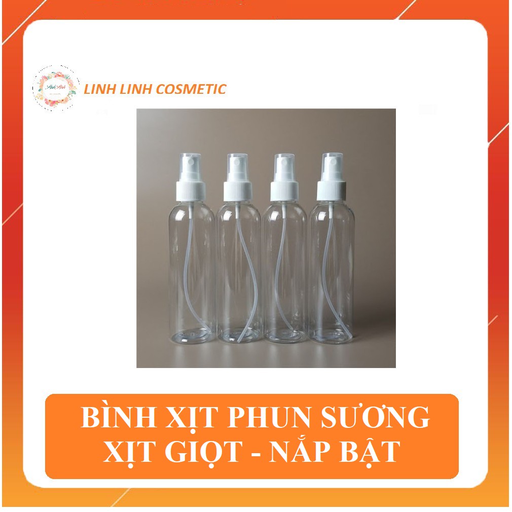 ( hàng loại 1) Chai lọ phun sương - nắp bật - nắp xịt giọt