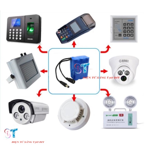 Pin Dự Phòng Cho Modem Wifi, Pin  Lithium 3S2P 18650 11.1V-12.6V 4800mah