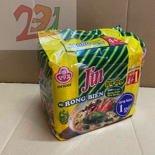 [5 Gói x120g] Lốc Mỳ Nước Rong Biển Jin Ottogi