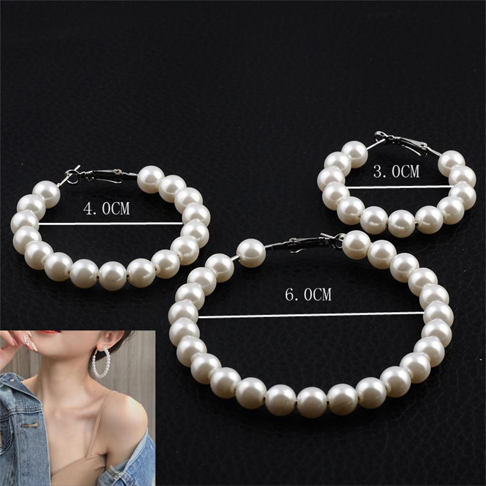 Đôi khuyên tai vòng phối hạt thời trang cho nữ