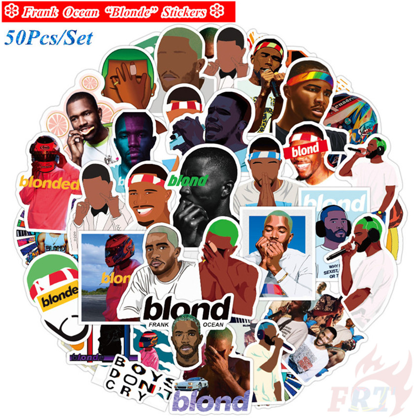 ❉ Frank Ocean “Blonde” Series 02 - POP Singer Stickers ❉ 50Pcs/Set DIY Fashion Luggage Laptop Skateboard Decals Doodle Stickers